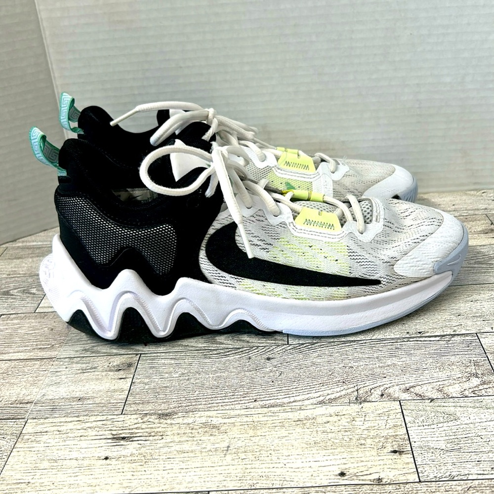 Nike Kids Sneakers in Black, White, and Yellow